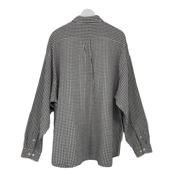 TOMMY BAHAMA Indigo Palms Linen Tencel Checkered Textured Buttoned Shirt XXL - Picture 2 of 8